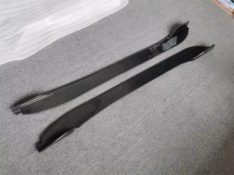 Carbon Fiber Door Protector Chin Kit Guard Side Skirts Aprons for  F Type 2 Door 2015 - 2019 2PCS/Set Car Styling